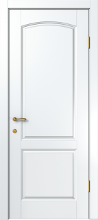 Межкомнатная дверь из массива сосны Граф "Bon" 8 ДГ RAL 9003