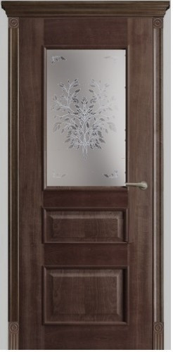 Дверь ДО Версаль с остеклением дерево Палисандр
