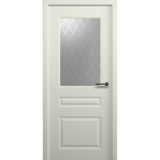 Межкомнатная дверь Стиль-2 ЛаттеВ цвет полотна Эмаль Стекло мателюкс "Рубин"