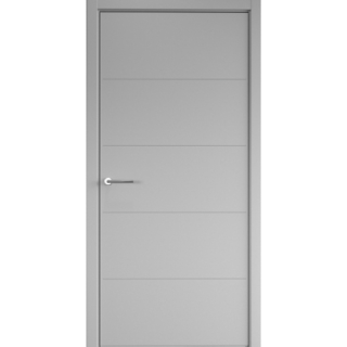 Межкомнатная дверь Геометрия-4 СерыйВ цвет полотна Эмаль ПГ