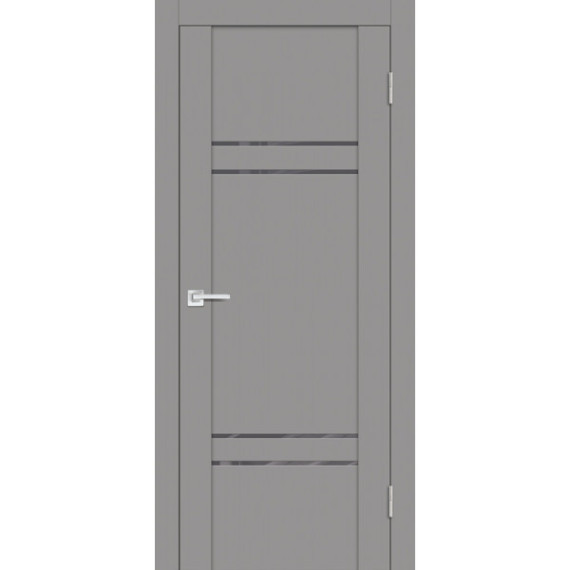 Дверь PST-5 серый лакобель серый бархат