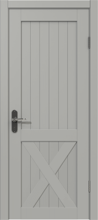 Межкомнатная дверь из массива сосны Граф "Loft" 1.0 ДГ RAL 7044