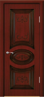 Дверь ДГ Валенсия 3D Махагон