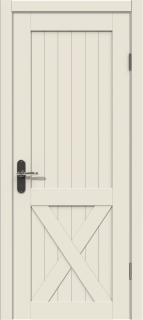 Межкомнатная дверь из массива сосны Граф "Loft" 1.0 ДГ RAL 9010
