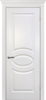 Межкомнатная дверь эмаль молочная ( Ral 9010 ) Смальта 12 ДГ