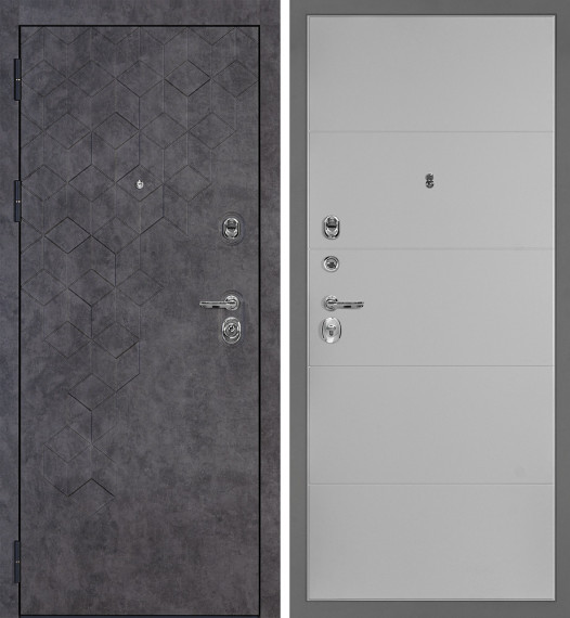 Дверь Тетра-126/PR-35 Муар серый