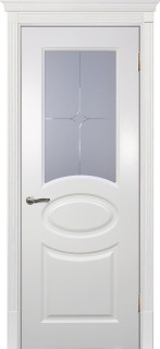 Межкомнатная дверь эмаль молочная ( Ral 9010 ) Смальта 12 ДО