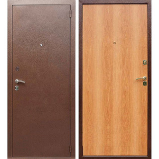 Дверь входная металлическая (железная) Граф Стандарт антик медь - миланский орех