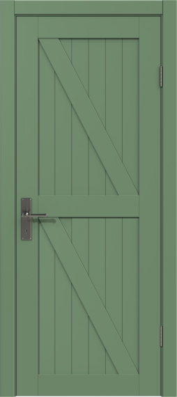 Межкомнатная дверь из массива сосны Граф "Loft" 3.0 ДГ RAL 6011