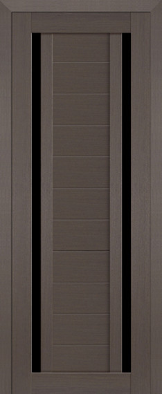 Дверь ДО 15X Стекло: Черный Триплекс Цвет: Грей Мелинга