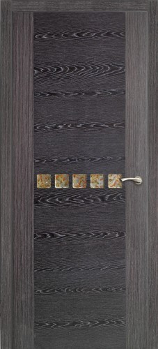 Дверь ДО Акцент с декоративным остеклением Тангентальный абрикос