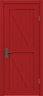 Межкомнатная дверь из массива сосны Граф "Loft" 3.0 ДГ RAL 3000