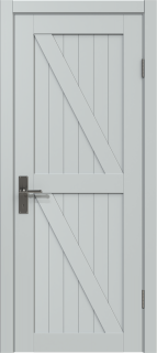 Межкомнатная дверь из массива сосны Граф "Loft" 3.0 ДГ RAL 7047