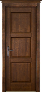 Межкомнатная дверь из массива ольхи Граф "TUR" ДГ Ант. орех