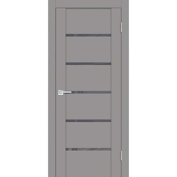 Дверь PST-7 серый лакобель серый бархат