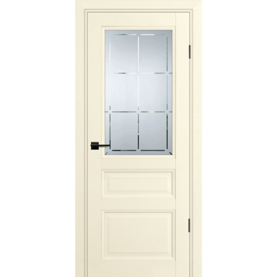 Дверь PSU-39 Сатинат, гравированное Магнолия