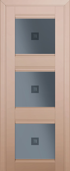 Дверь ДО 4U Стекло: Узор графит 2 Цвет: Капучино Сатинат