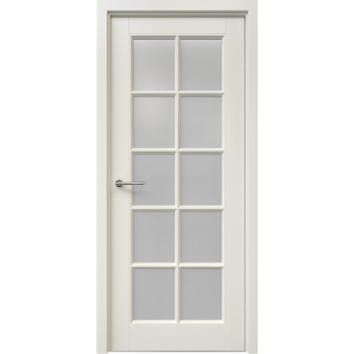 Межкомнатная дверь Классика-5 ЛаттеВ цвет полотна Эмаль Стекло мателюкс