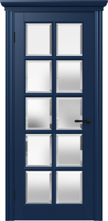 Межкомнатная дверь из массива ольхи Граф "BN" 6.0 ДО ФМ RAL 5003