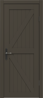 Межкомнатная дверь из массива сосны Граф "Loft" 4.0 ДГ RAL 7022