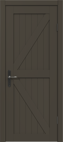 Межкомнатная дверь из массива сосны Граф "Loft" 4.0 ДГ RAL 7022