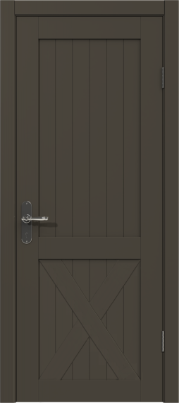 Межкомнатная дверь из массива сосны Граф "Loft" 1.0 ДГ RAL 7022