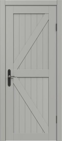Межкомнатная дверь из массива сосны Граф "Loft" 4.0 ДГ RAL 7044