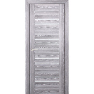 Дверь PSK-1 белый лакобель Ривьера грей