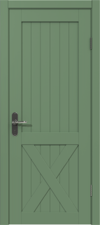 Межкомнатная дверь из массива сосны Граф "Loft" 1.0 ДГ RAL 6011