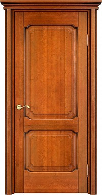 Дверь ДГ ОЛ7/2ш , тоскана, карниз, медовый+патина орех