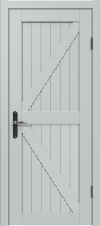 Межкомнатная дверь из массива сосны Граф "Loft" 4.0 ДГ RAL 7047