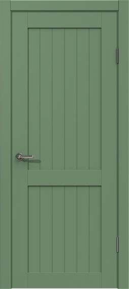 Межкомнатная дверь из массива сосны Граф "Loft" 5.0 ДГ RAL 6011