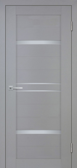 Дверь Деко-18 nanotex soft белый сатинат серый тик