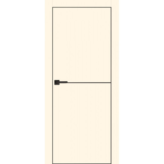 Дверь PX-19 черная кромка с 4-х ст.  Магнолия