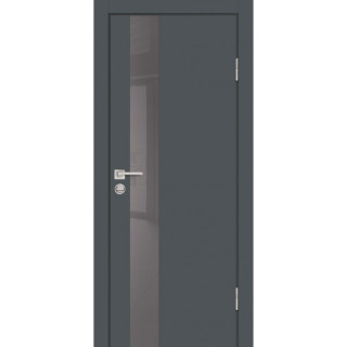 Дверь P-10 серый лакобель Графит