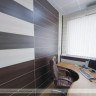 Стеновая панель Квадро в цвет дверей велюр серый
