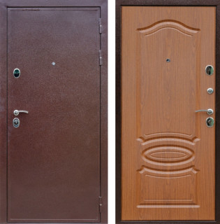 Входная металлическая дверь Армада “Модель-2” Антик медь; Морёная берёза