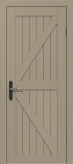 Межкомнатная дверь из массива сосны Граф "Loft" 4.0 ДГ RAL 1019