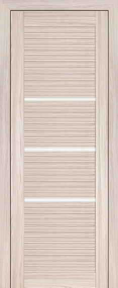 Дверь ДО 18X Стекло: Белый Триплекс Цвет: Капуччино Мелинга