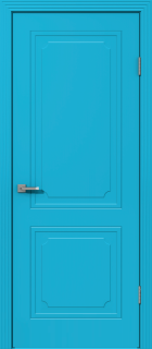 Межкомнатная дверь из массива сосны Граф "Dar" 5.0 ДГ RAL 5012
