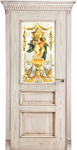 Дверь ДО Версаль остекление с фотопечатью Патина
