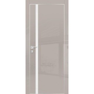 Дверь HGX-8 Белый мателак Латте глянец