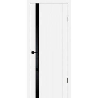 Дверь PSC-10 черный лакобель Белый