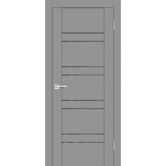 Дверь PST-1 серый лакобель серый бархат