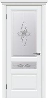 Межкомнатная дверь из массива ольхи Граф "BN" 2.0 ДО НВ RAL 9003