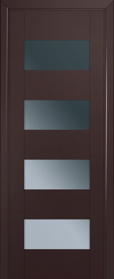 Дверь ДО 46U Стекло: Графит Цвет: Темно-коричневый