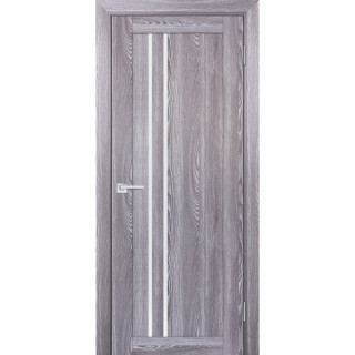 Дверь PSK-10 белый лакобель Ривьера грей