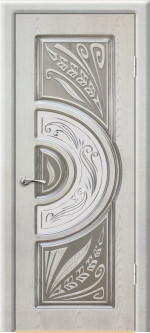 Дверь ДО Соренто 3D Крем с серебряной патиной