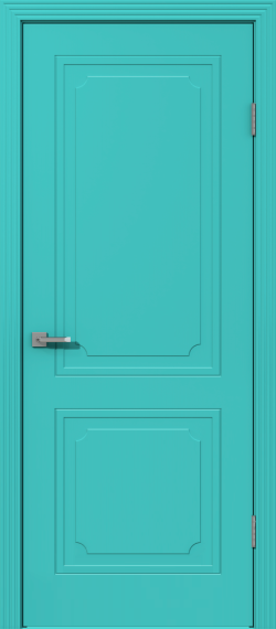 Межкомнатная дверь из массива сосны Граф "Dar" 5.0 ДГ RAL 6027