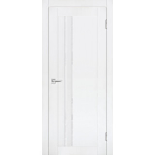 Дверь PST-10 белоснежный лакобель белый бархат